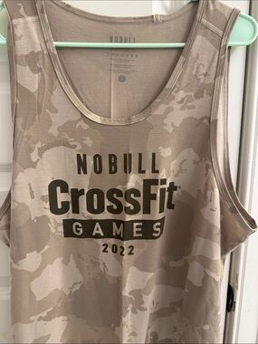 NOBULL Tan Camo CrossFit Games 2022 Sleeveless Tank